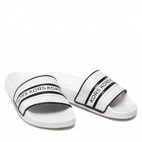 Michael Michael Kors Gilmore Logo-Print Slides - Picture 3 of 6
